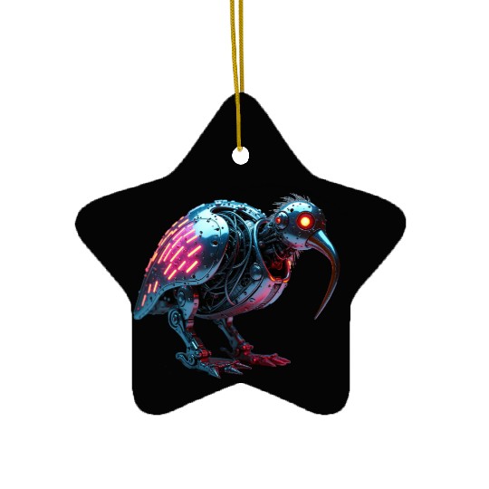 Kiwi Bird Constructed Ceramic Ornaments