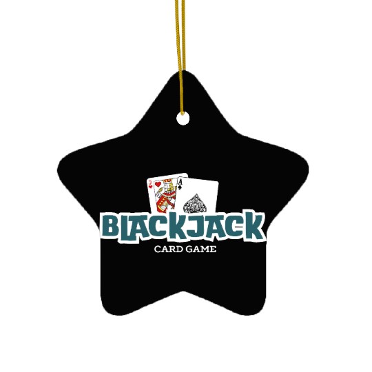 Blackjack: The Classic Card Game Ceramic Ornaments