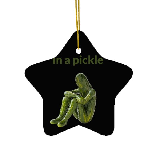 I'm in a Pickle – But This Is Just a Person Who Lo Ceramic Ornaments
