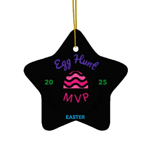 Egg Hunt MVP Easter 2025 Ceramic Ornaments