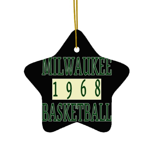 Milwaukee Basketball 1968 Classic Ceramic Ornaments