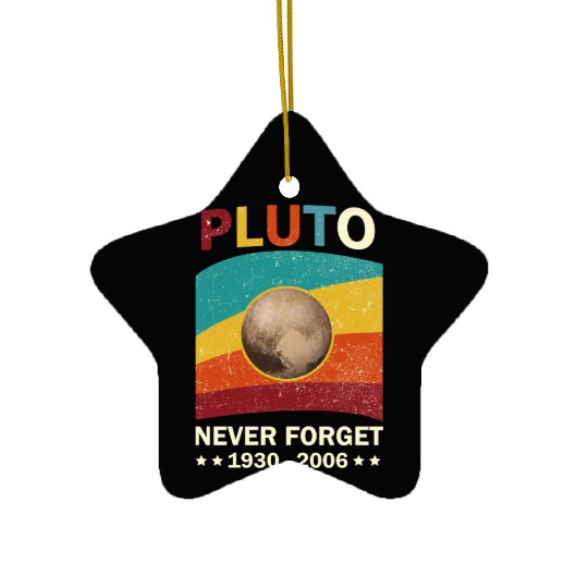 Pluto Never Forget Tribute 1930-2006 Ceramic Ornaments