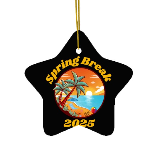 Spring Break 2025 Ceramic Ornaments