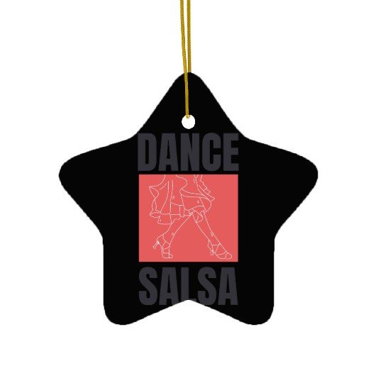 Dance Salsa. Ceramic Ornaments