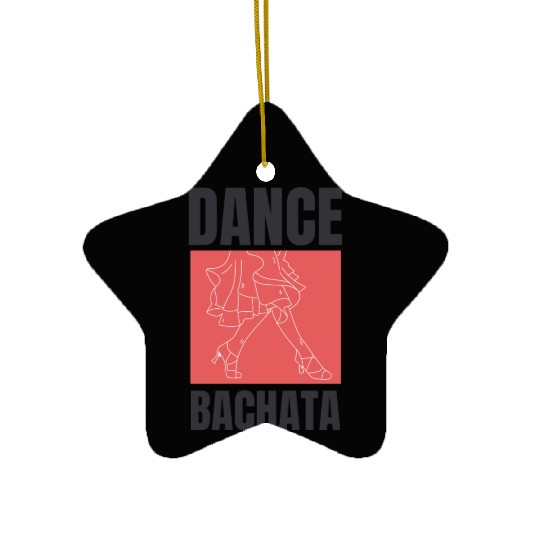 Dance Bachata, Latin music. Ceramic Ornaments