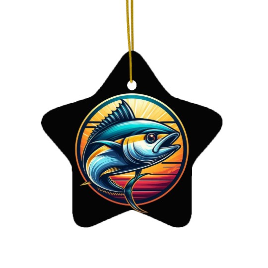 Yellowfin Tuna – Ocean Wanderer Ceramic Ornaments