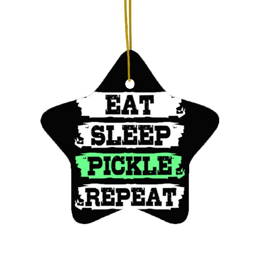 Pickles Vegan Food Pickle Ceramic Ornaments
