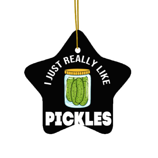 Pickles Fermented Food Cucumber Pickle Ceramic Ornaments