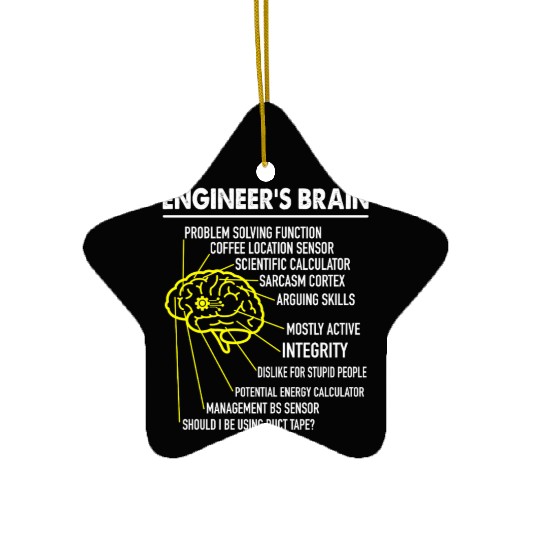 Enginee's brain anatomy for engineer engineering Ceramic Ornaments