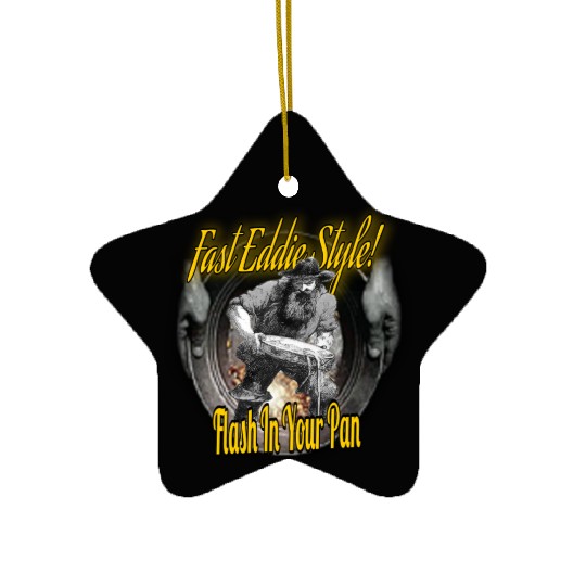 Fast Eddie Style Panner 2 Ceramic Ornaments