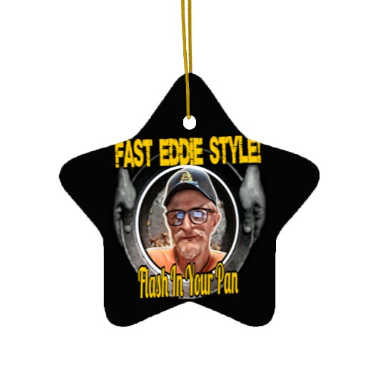 Fast Eddie Style Flash Ceramic Ornaments
