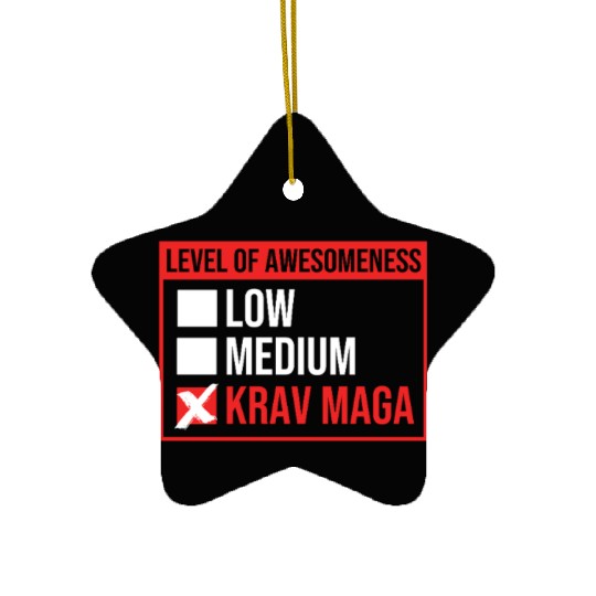 Krav Maga Israel Martial Arts Ceramic Ornaments