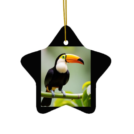Tropical Toucan Ceramic Ornaments