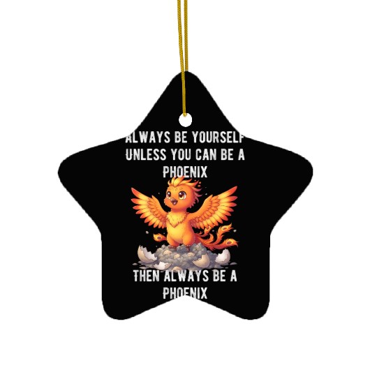 Always Be Yourself - Phoenix Ceramic Ornaments