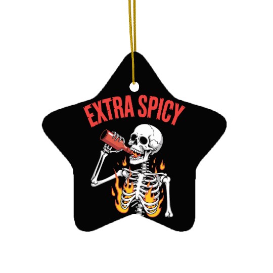 Red Pepper Chili Spicy Food Lover Ceramic Ornaments