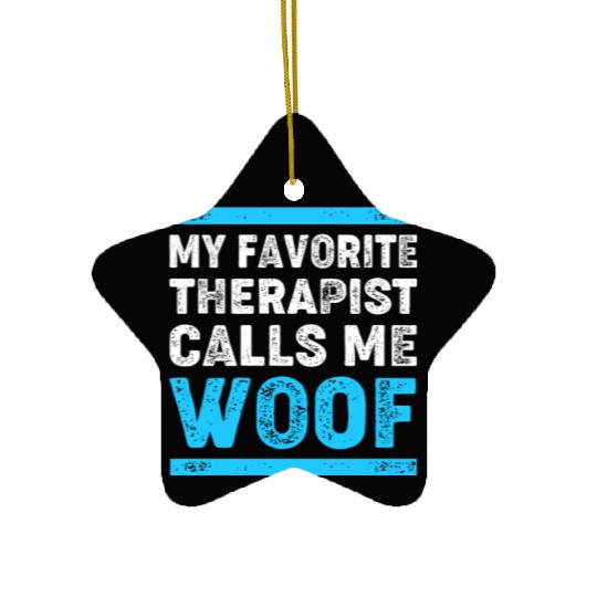 Therapy Dog Lover Psychology Ceramic Ornaments