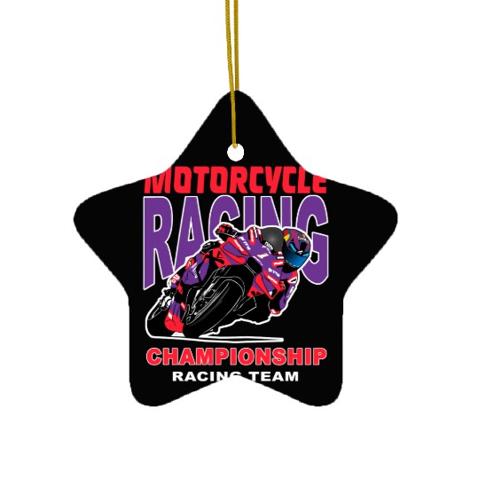 Motorcycle Racing - Superbike Ceramic Ornaments