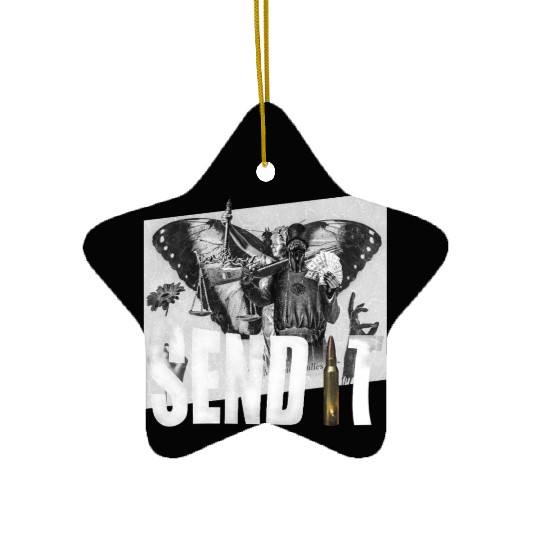 Send lawyers guns and money Ceramic Ornaments