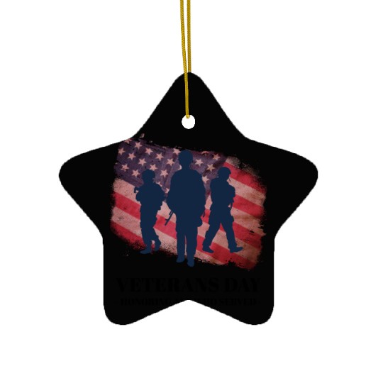 Memorial Day Patriotic Ceramic Ornaments