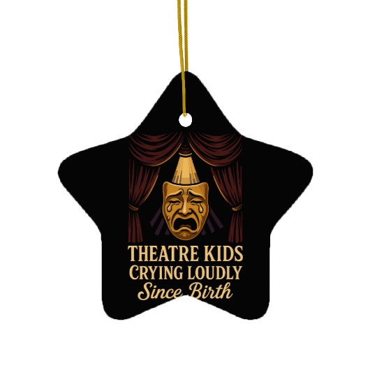 Theater Kid Drama Club Musical Theater Nerd Stage Ceramic Ornaments
