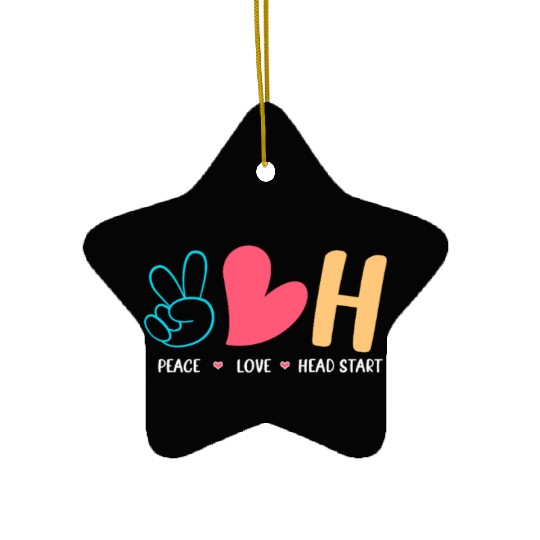 Head Start Crew School Teacher Ceramic Ornaments