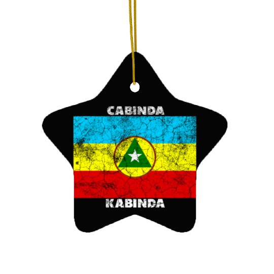 Cabinda Flag – African Independence Vintage Style Ceramic Ornaments