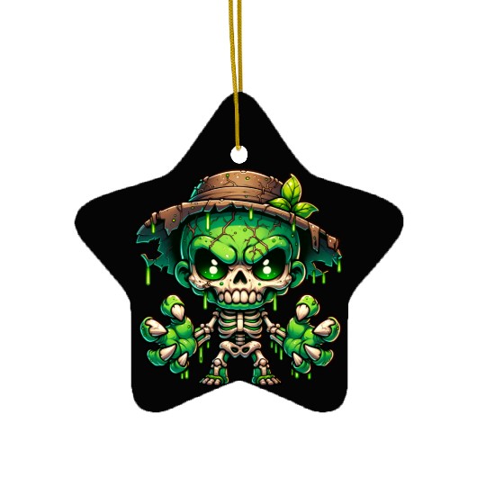 Swamp Skeleton Mutant – Creepy Plant Monster Ceramic Ornaments