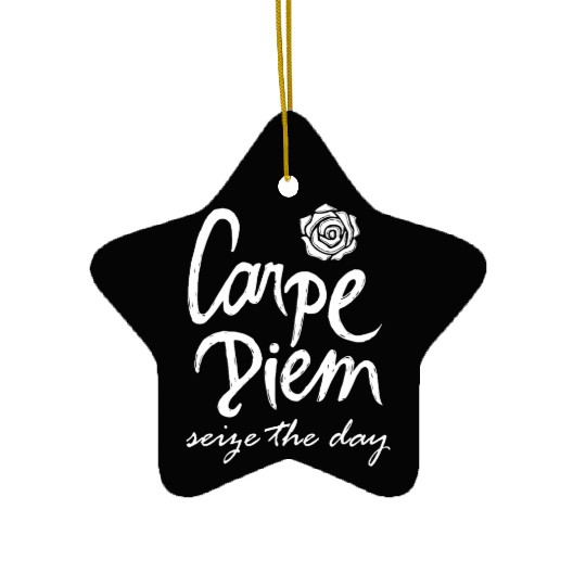 Carpe Diem Seize the Day Oversized Ceramic Ornaments