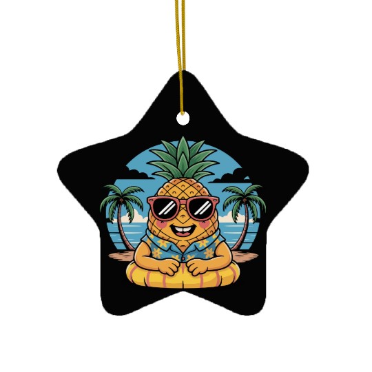 Summer Vibes Ceramic Ornaments