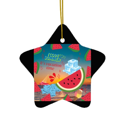 summer Ceramic Ornaments