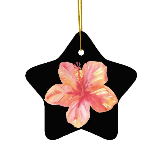 Hibiscus flower Ceramic Ornaments