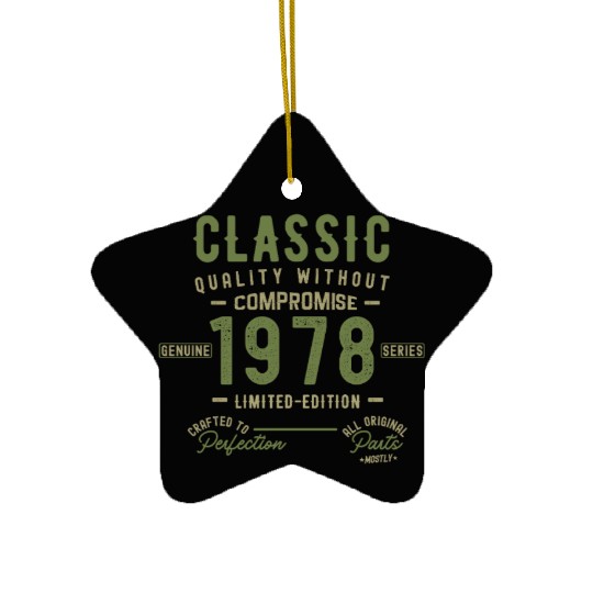 Vintage 1978 – Retro Original Legend Ceramic Ornaments
