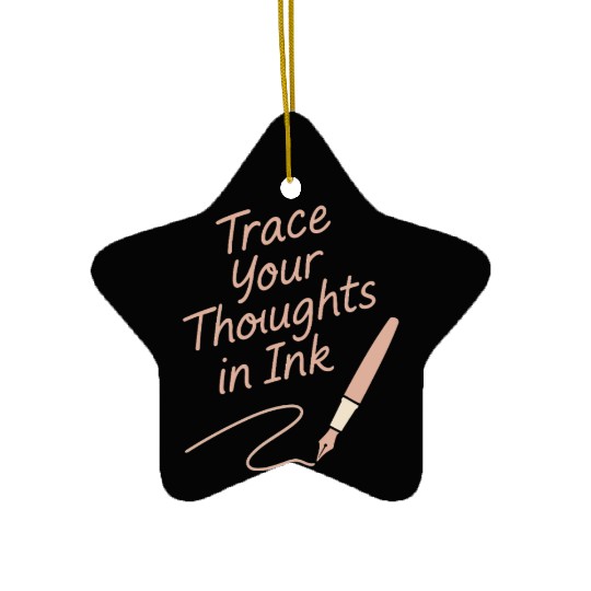 Journaling Aesthetic Creative Planner Life Writing Ceramic Ornaments