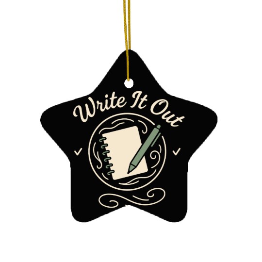 Journaling Aesthetic Creative Planner Life Writing Ceramic Ornaments