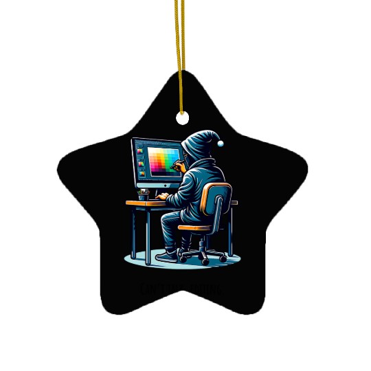 Editing Hacker - Creative in the Tunnel Ceramic Ornaments