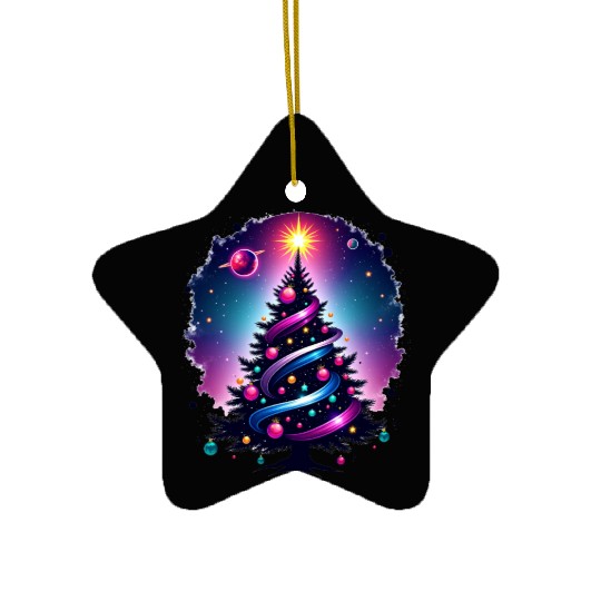 Galactic Tree of Life Ceramic Ornaments