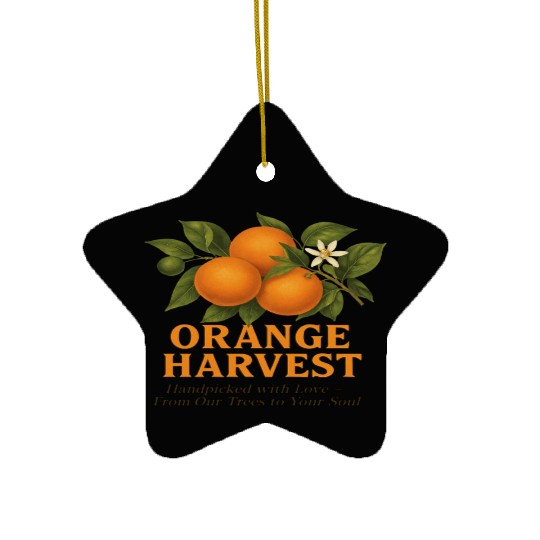 Sunkissed Groves Orange Harvest Ceramic Ornaments