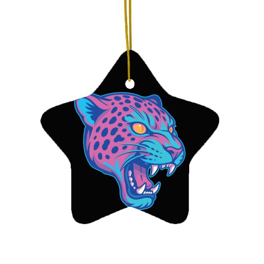 Jaguar pastel Ceramic Ornaments