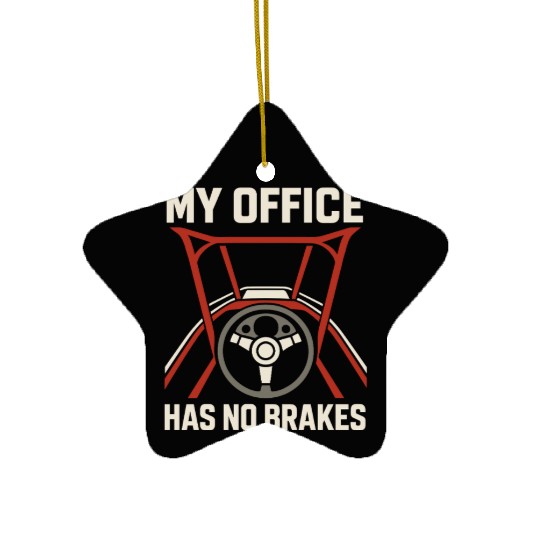 Sprint Car Racing Dirt Track Speed Oval Race Ceramic Ornaments