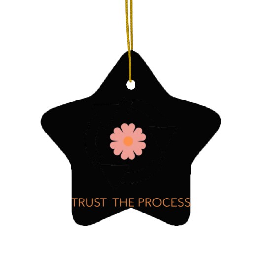 Trust the Process Blossom Ceramic Ornaments