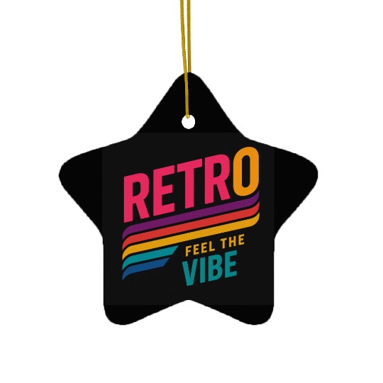 Retro Feel The Vibe – 80s Vintage Style Ceramic Ornaments