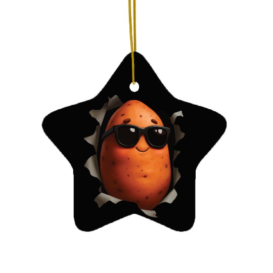 Sweet Potato Ceramic Ornaments