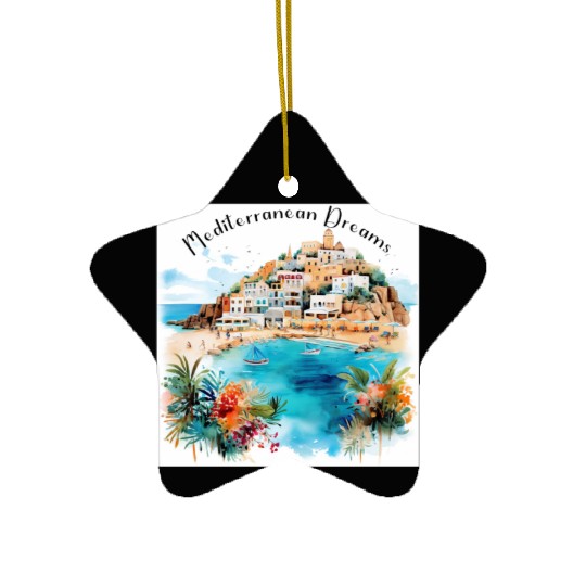Mediterranean Dreams Ceramic Ornaments