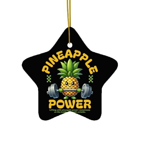 Pineapple Power Ceramic Ornaments