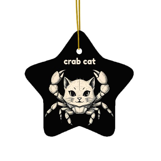 Funny Crab Cat Hybrid Ceramic Ornaments – Hilarious Animal