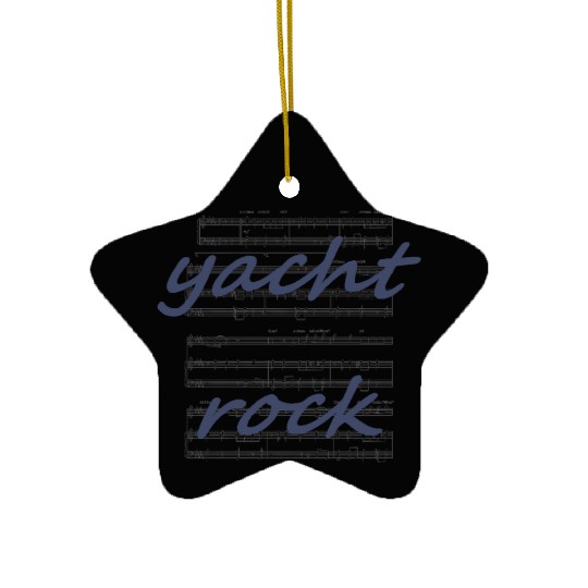 Yacht Rock Sheet Music Ceramic Ornaments