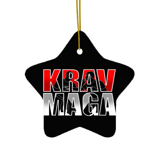 Krav Maga Israel Martial Arts Fighter Ceramic Ornaments