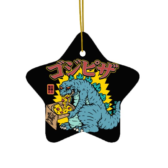 Kaiju Pizza Cravings Ceramic Ornaments