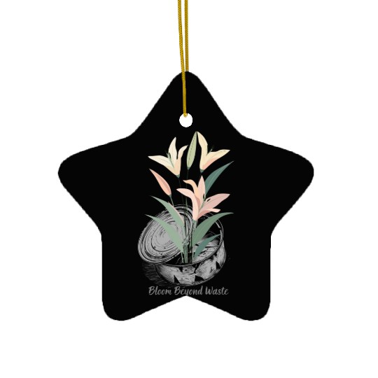 Lily Can Recycle Sustainable Floral Design Eco Art Ceramic Ornaments