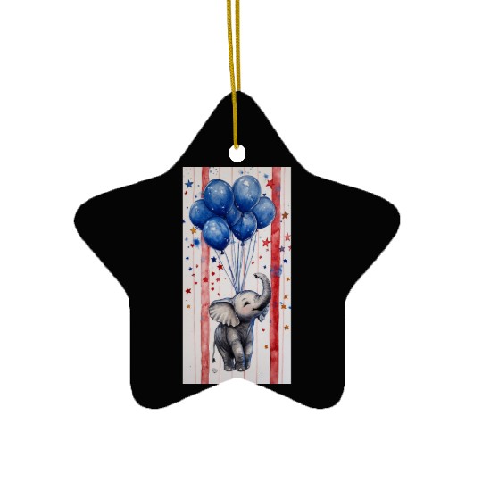 Stars, Stripes & Sweet Dreams Ceramic Ornaments